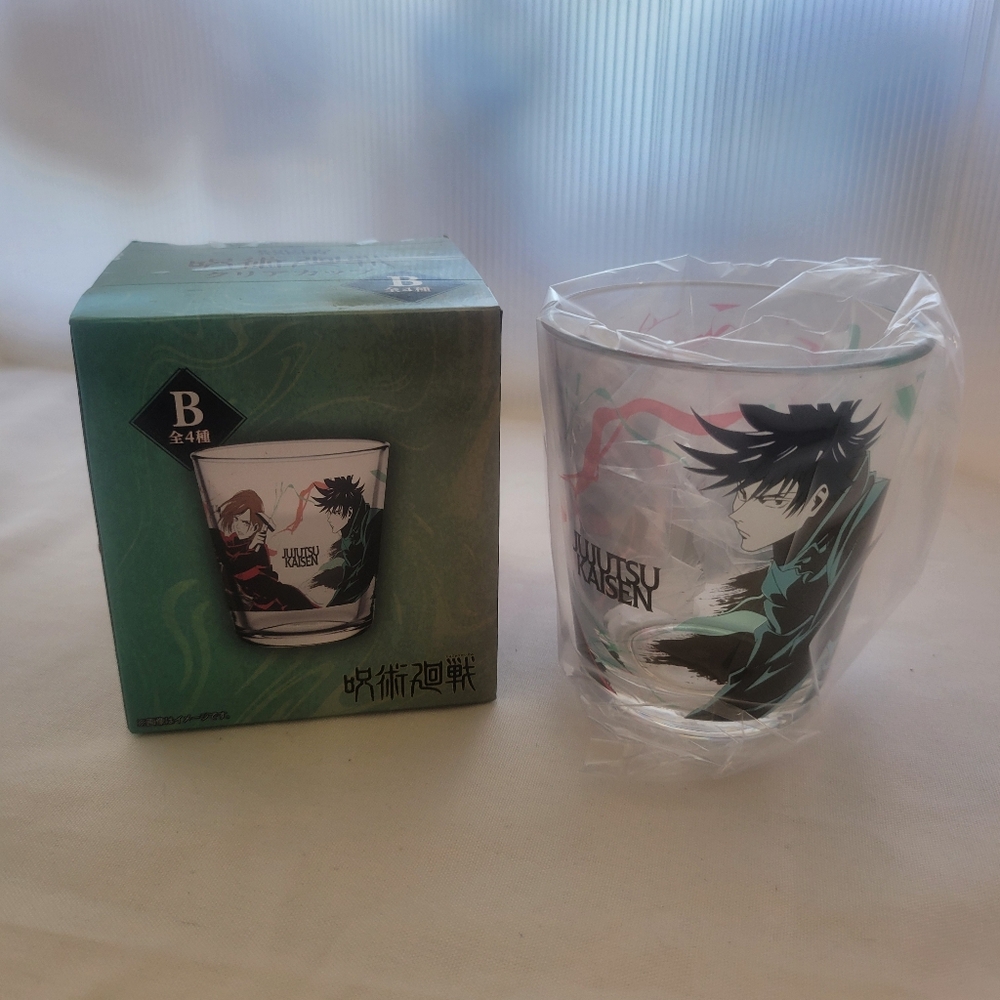 Jujutsu Kaisen Anime Clear Plastic Tumbler Nobaru Kugisake and Megumi Fushiguru